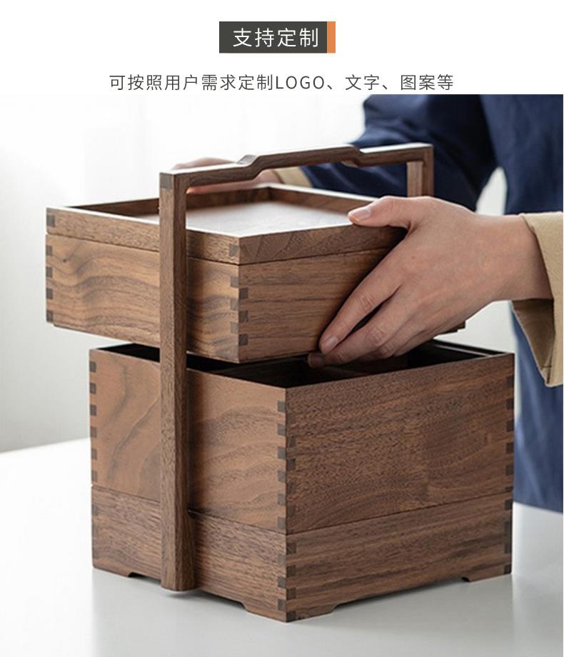 中秋饋贈佳品--高檔木制包裝月餅